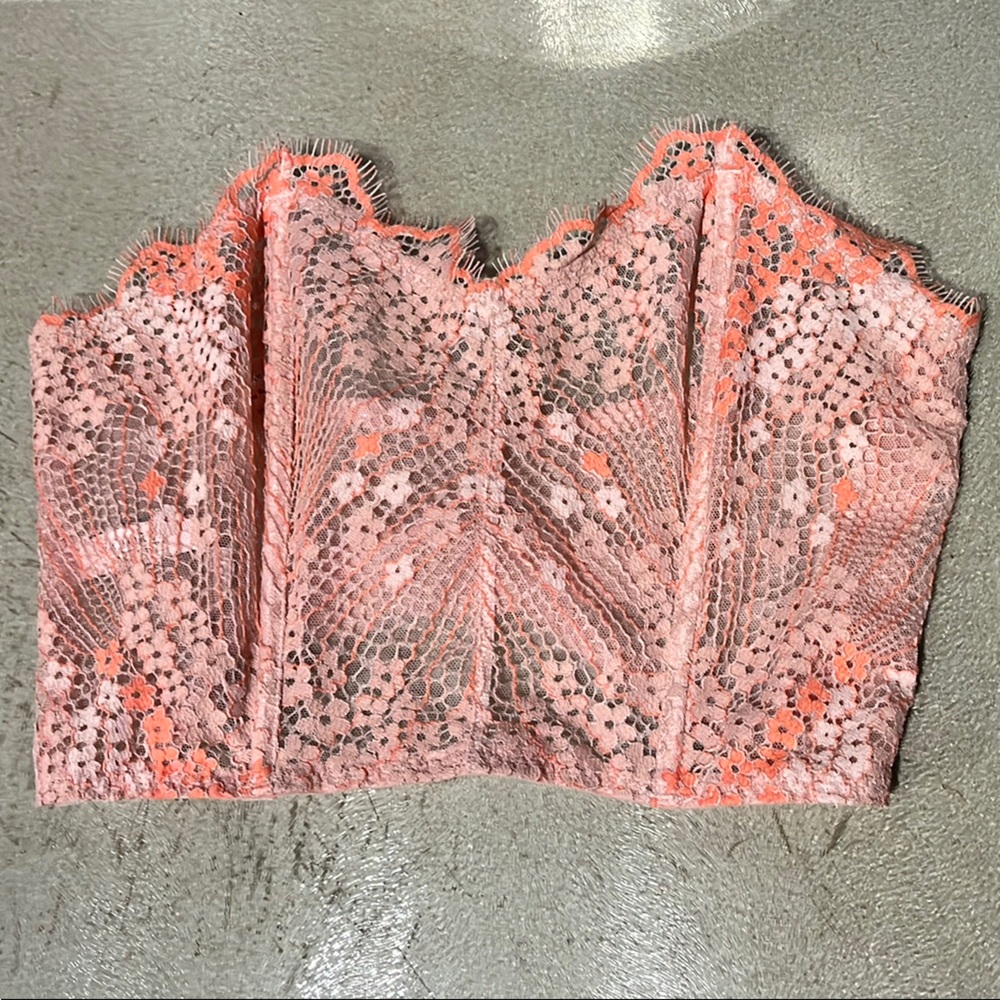 Victoria’s Secret Lace Trim Pink & Orange Women's Intimate bralette